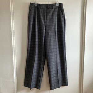 Reitmans Signature Wide-Leg Dress Pants in Classic Glen Plaid Check, Size 12